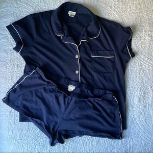 J. Crew Knit Pajama Short Set